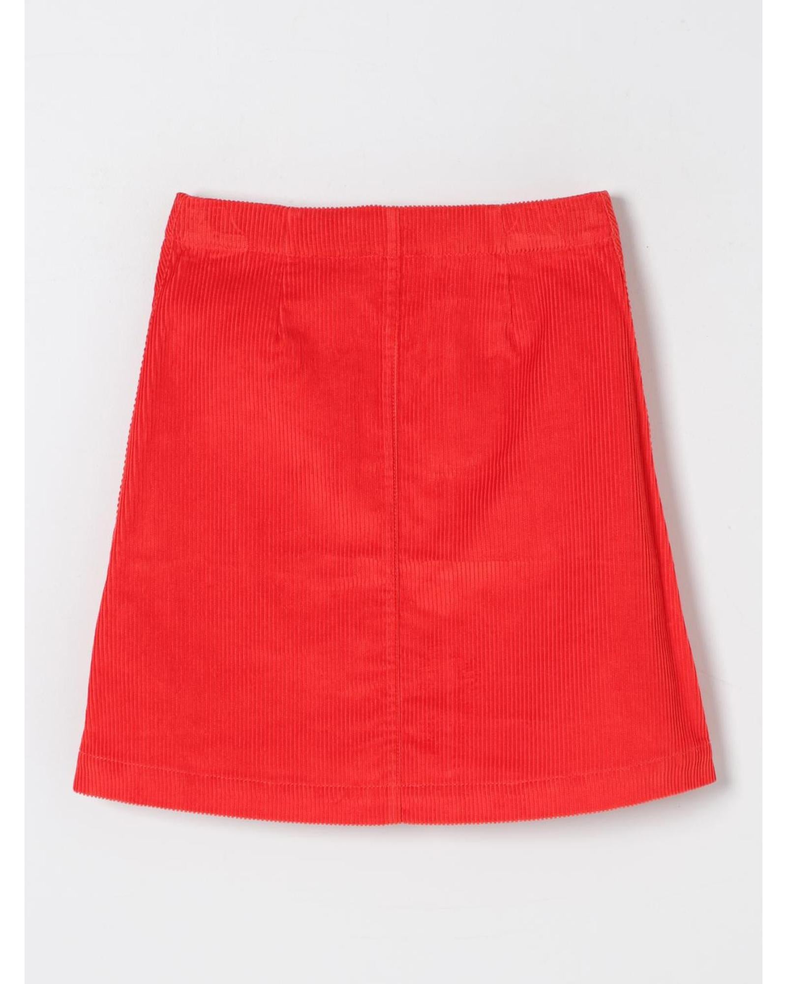 Burberry Corduroy Mini Skirt with Pockets Kids Red