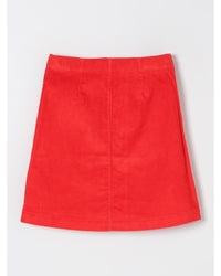 Burberry Corduroy Mini Skirt with Pockets Kids Red