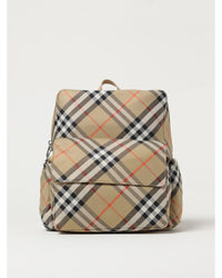 Burberry Nova Check Diaper Backpack Kids Beige Duffel Bags