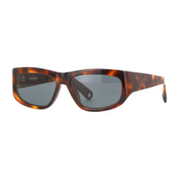 Jacquemus Sunglasses Square Full Rim, Shiny Black Frame and Grey Lens JAC/2C1