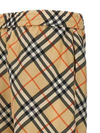 Burberry Men Check Silk Bermuda Shorts