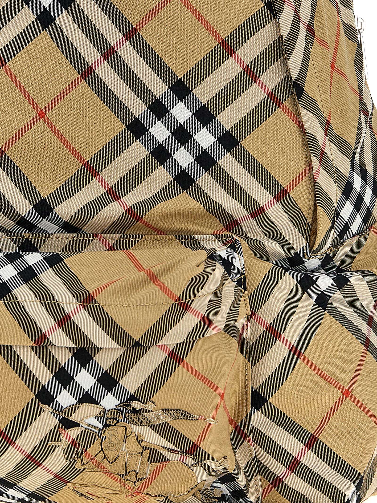 BURBERRY Burberry Men Check Backpack