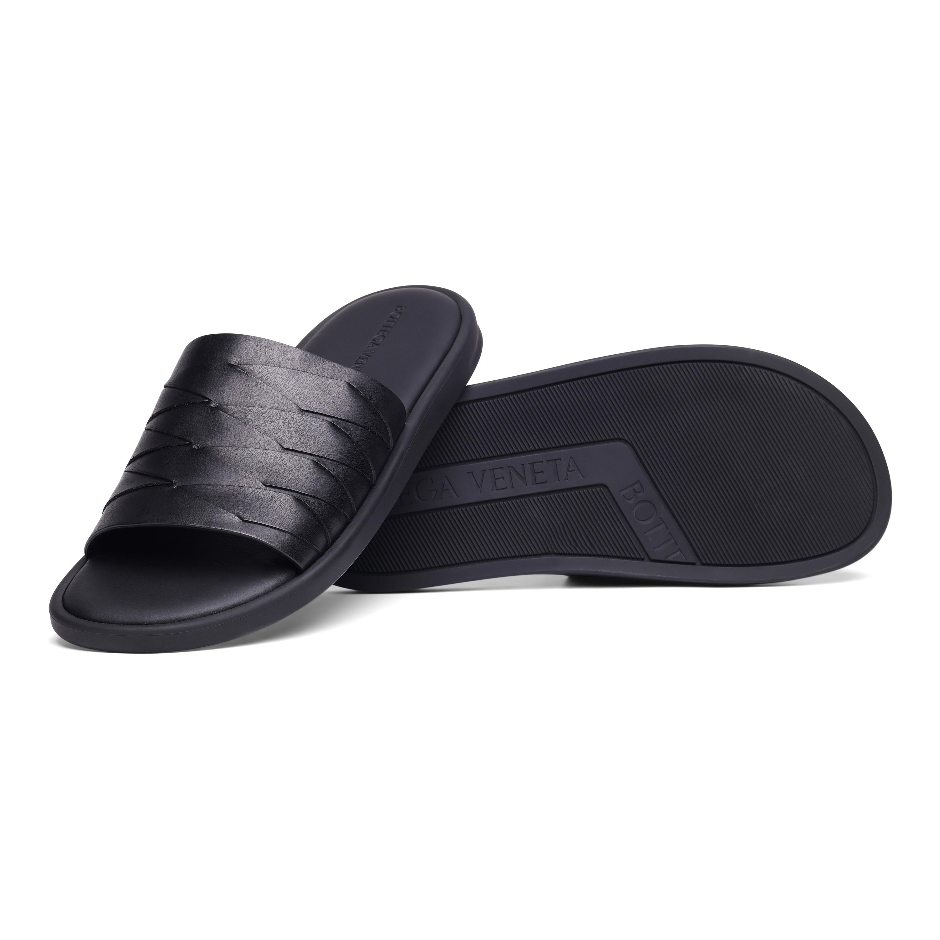Bottega Veneta Intrecciato Slide Sandals