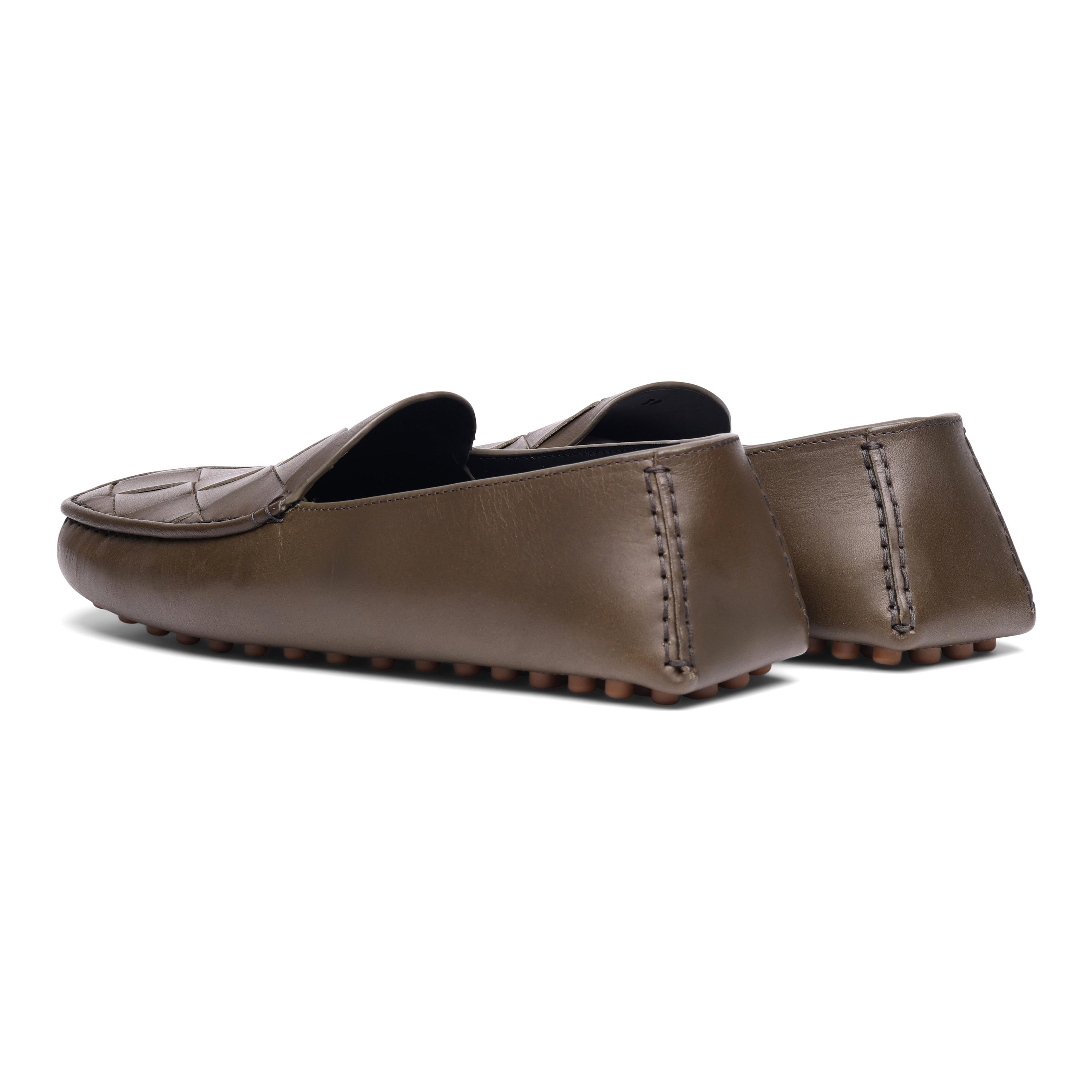 Bottega Veneta Bottega Veneta Leather Intrecciato Driving Slippers