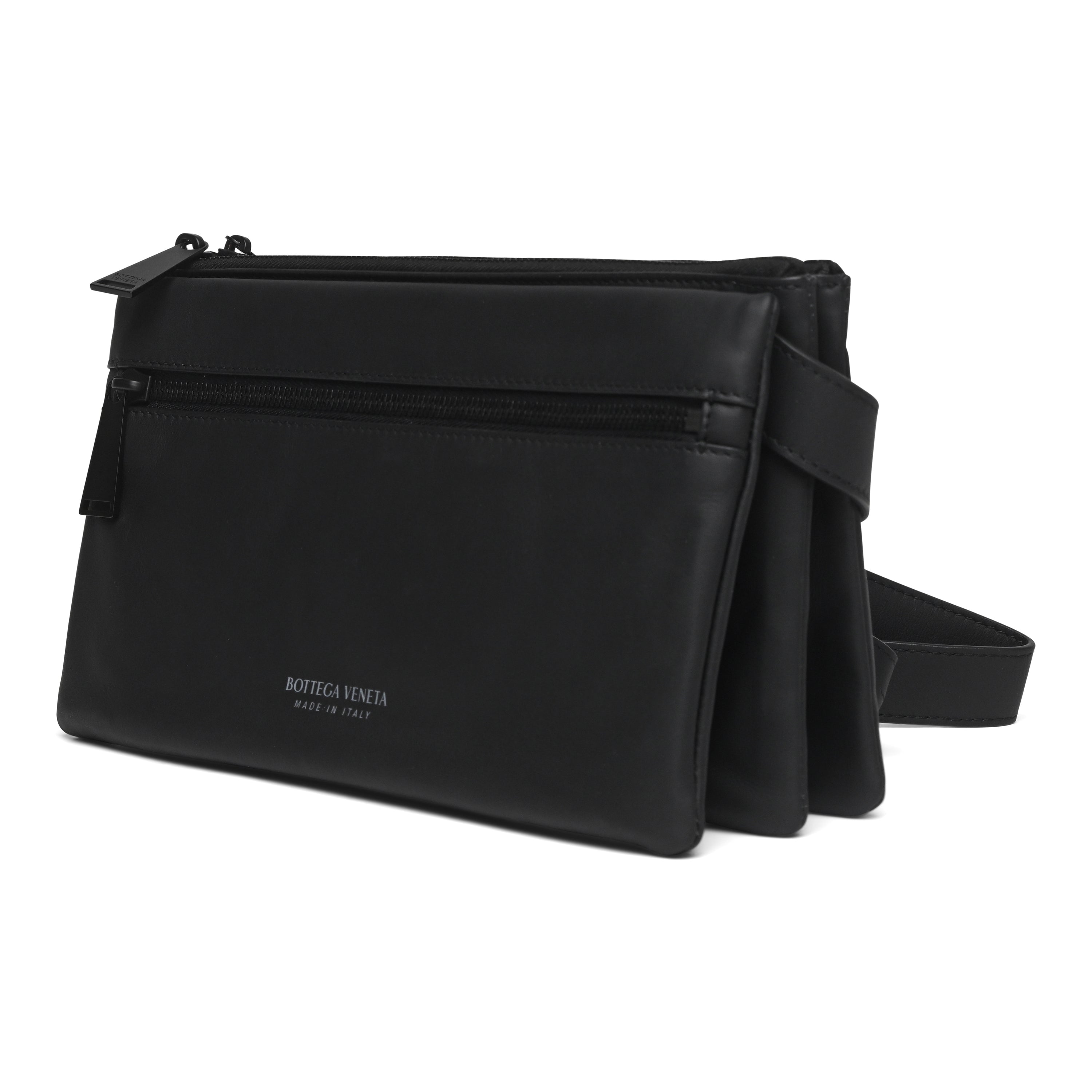 Bottega Veneta Leather Messenger Crossbody Bag