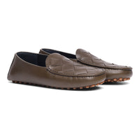 Bottega Veneta Bottega Veneta Leather Intrecciato Driving Slippers