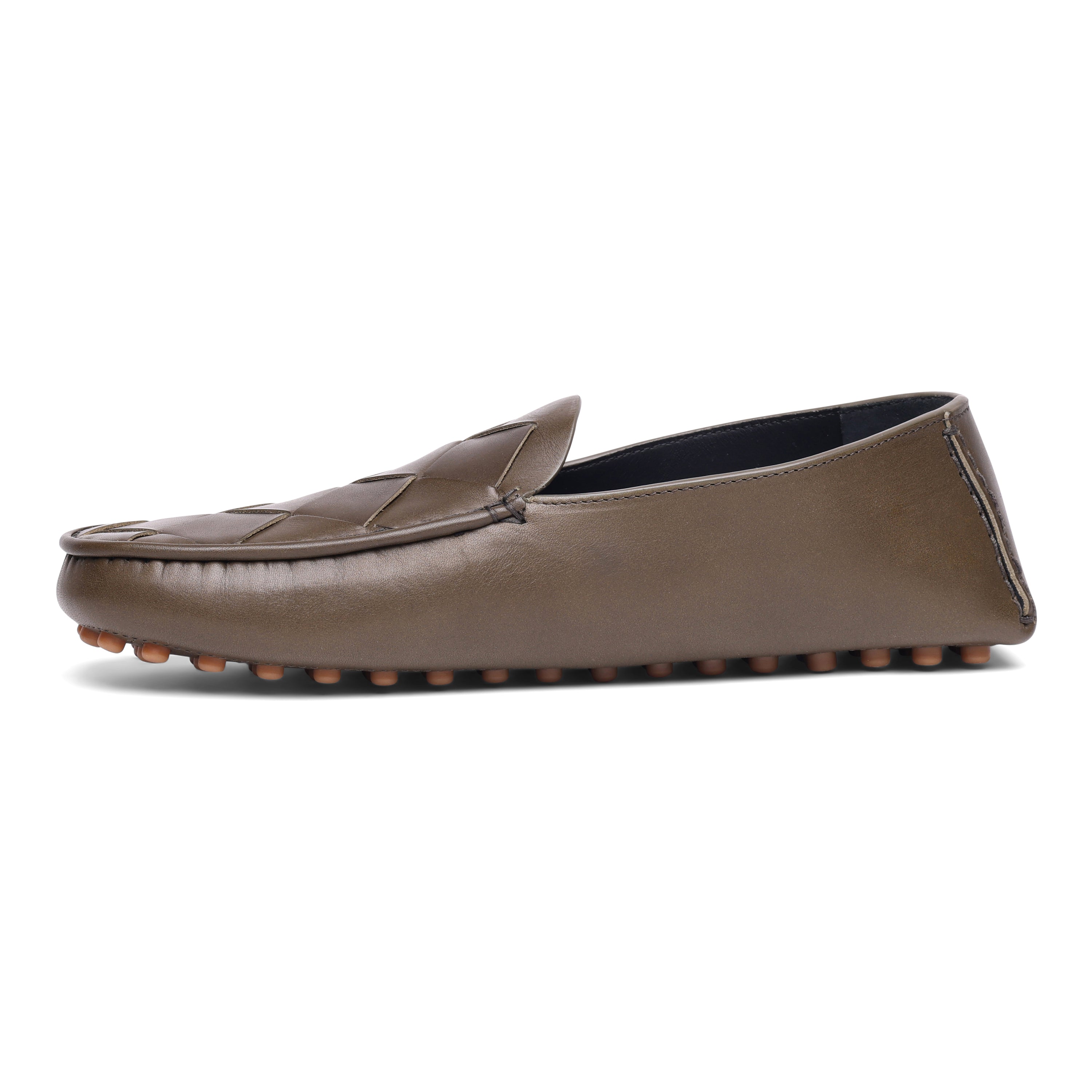 Bottega Veneta Bottega Veneta Leather Intrecciato Driving Slippers