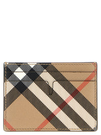 BURBERRY Burberry Men Check Card Holder