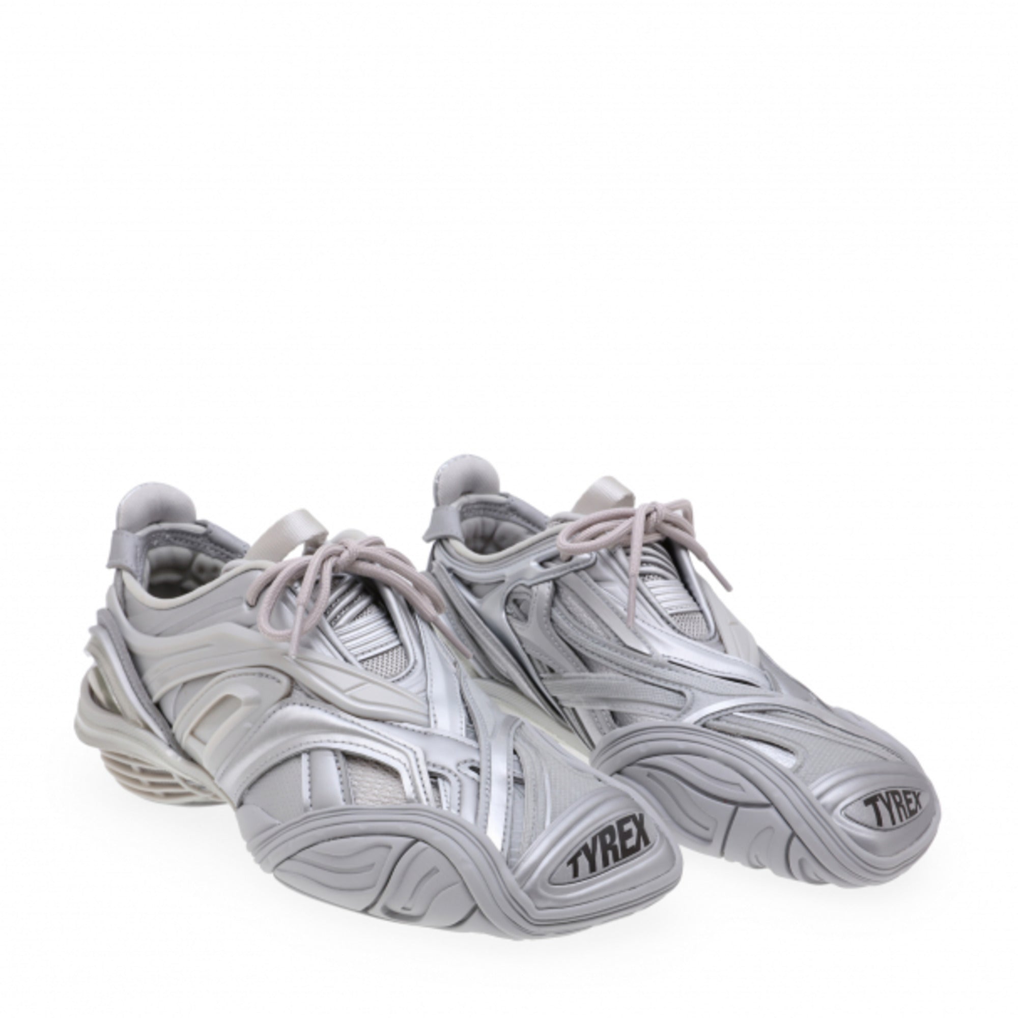 Balenciaga Metallic Low-Top Sneakers