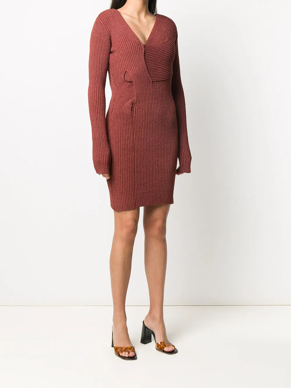 Bottega Veneta Cut-Out Knitted Dress Bluefly Bottega Veneta Cut-Out Knitted Dress Bluefly