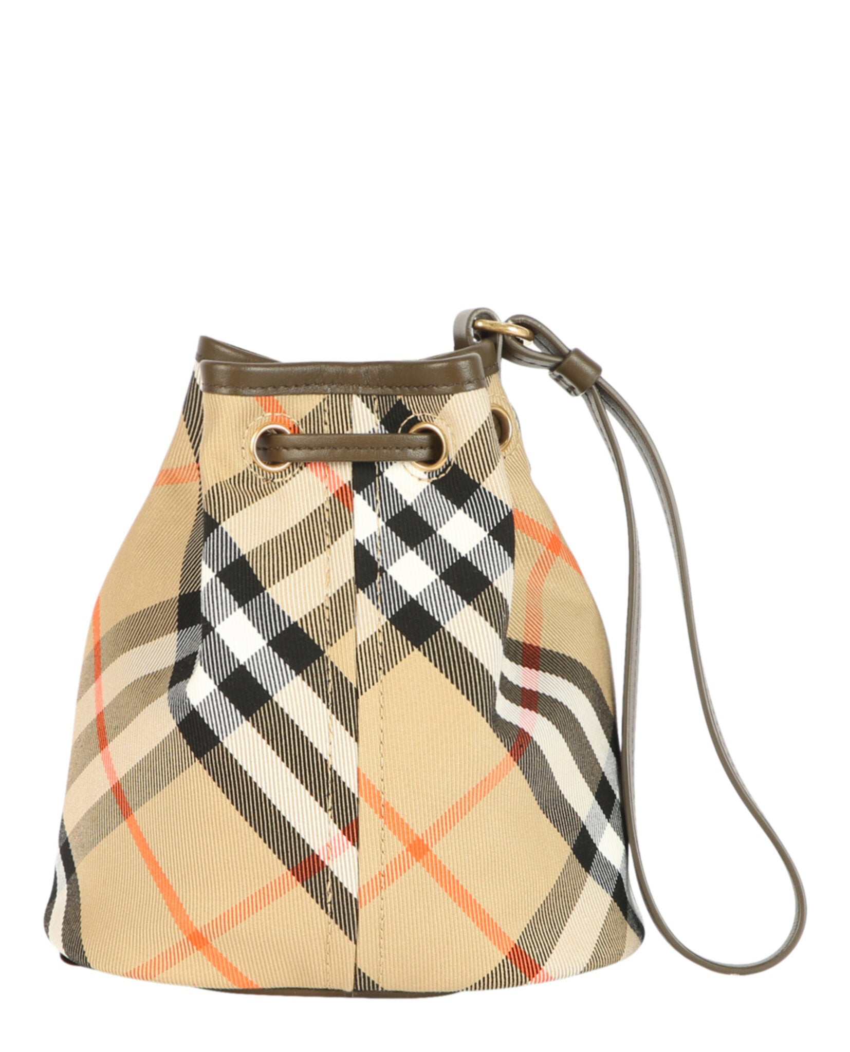 Burberry Burberry Womens Check Drawstring Pouch