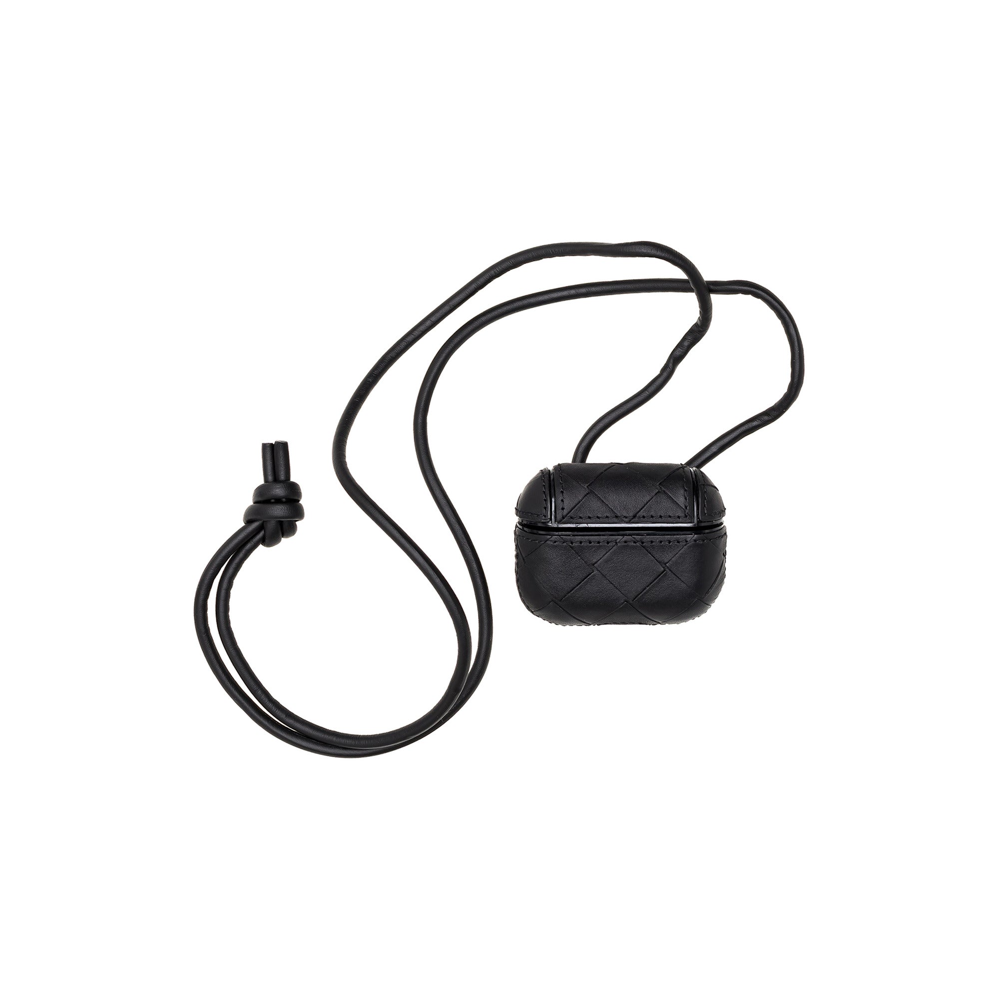 Bottega Veneta Intrecciato AirPods Pro Case Black