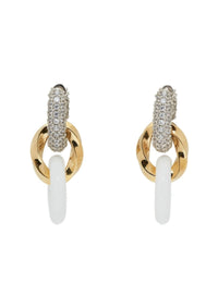 Bottega Veneta Crystal-Embellished Chain Earrings