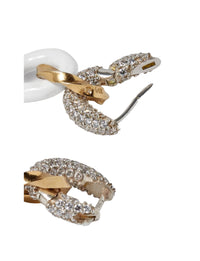 Bottega Veneta Crystal-Embellished Chain Earrings