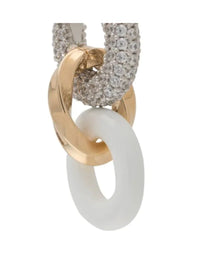 Bottega Veneta Crystal-Embellished Chain Earrings