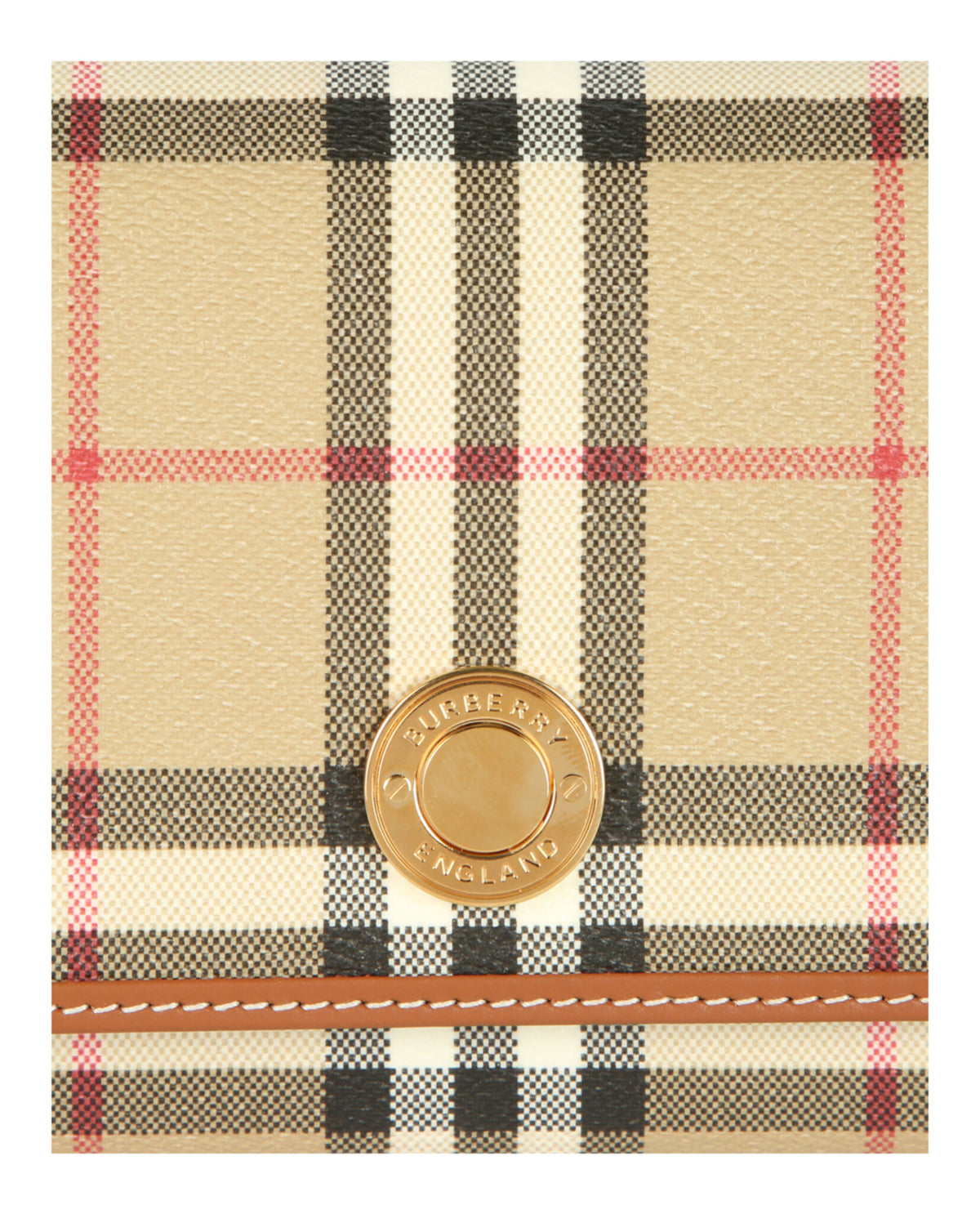 Burberry Womens Hannah Check Wallet-On-Chain