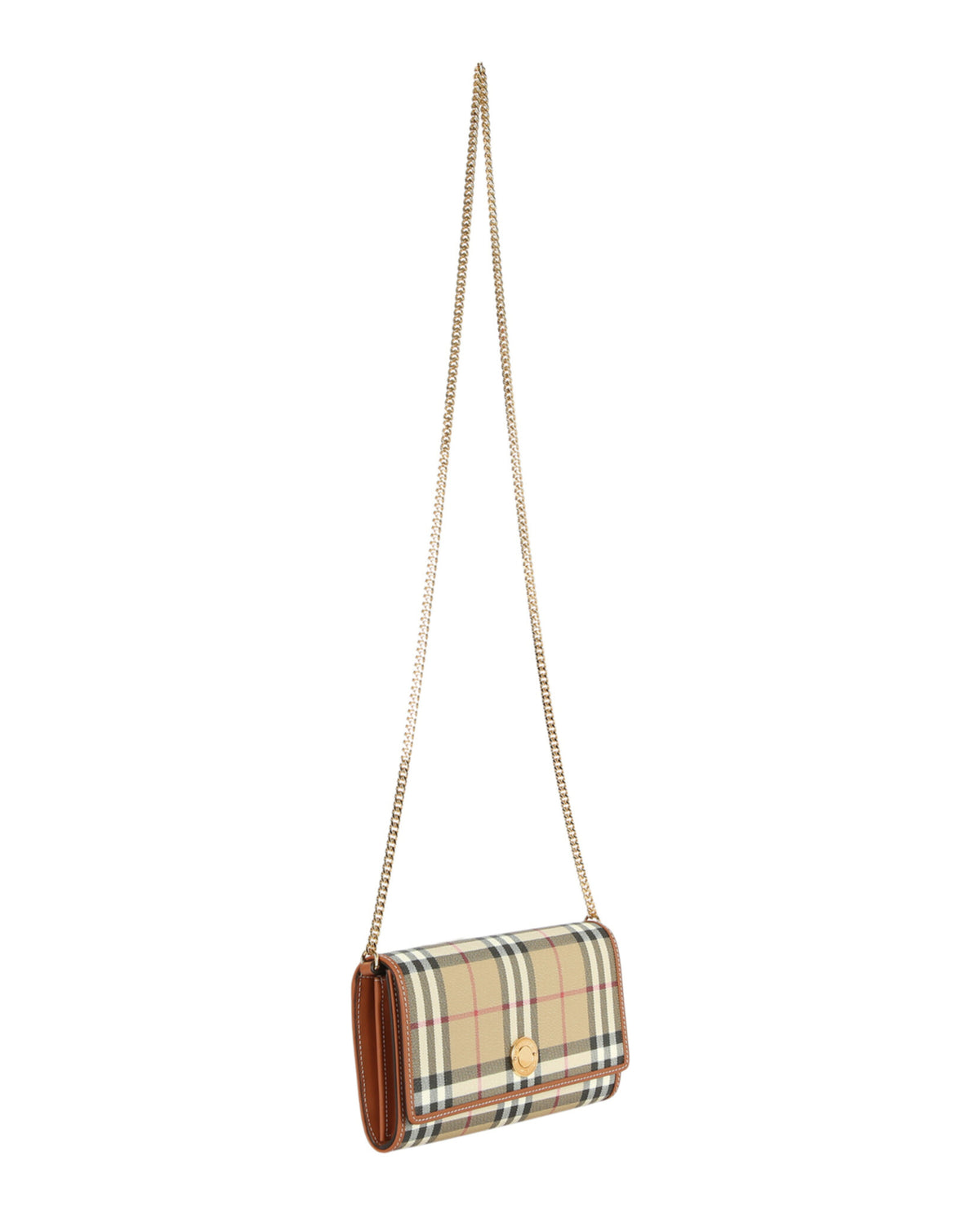 Burberry Womens Hannah Check Wallet-On-Chain