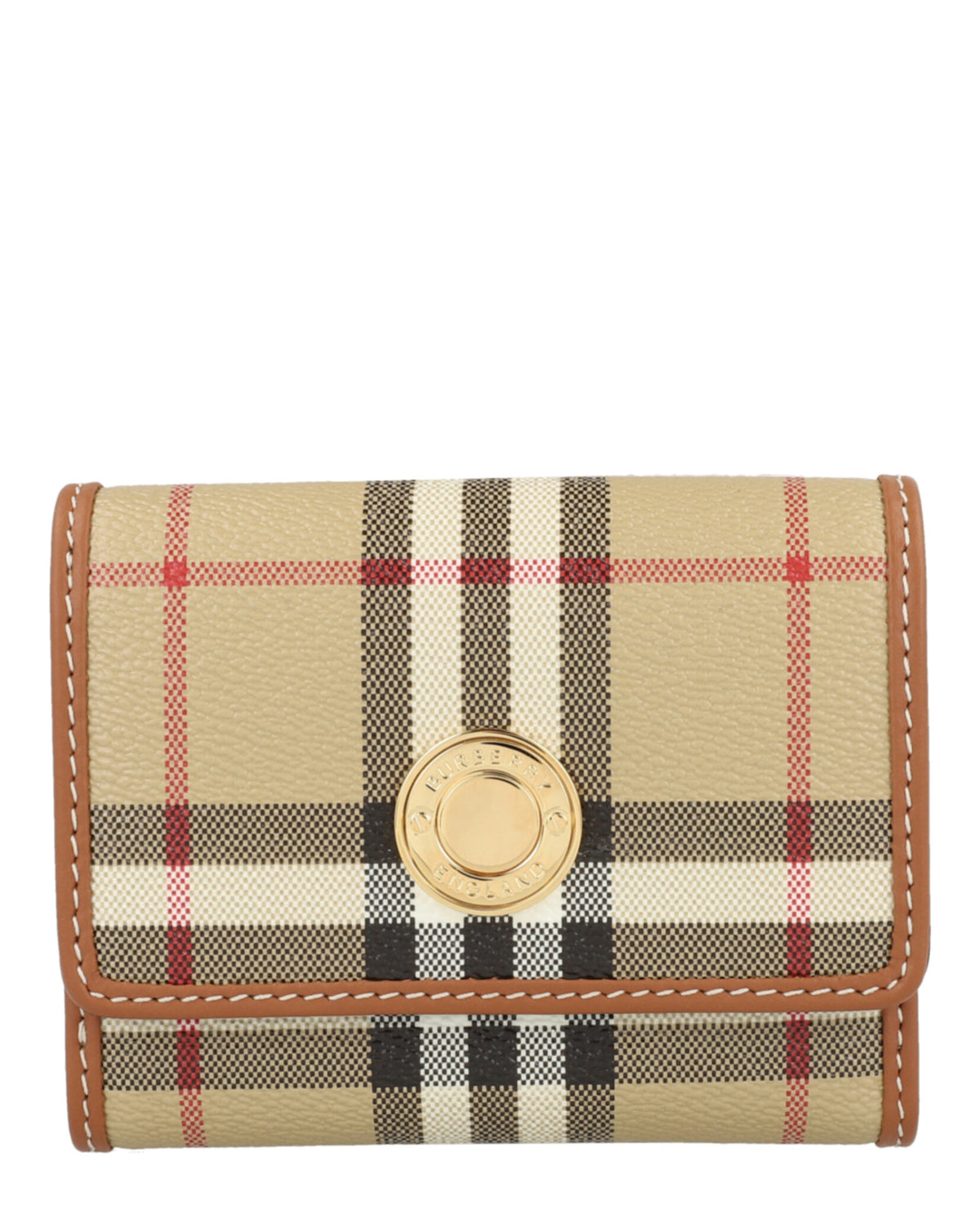 Burberry Burberry Womens Lancaster Check Trifold Wallet