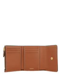 Burberry Burberry Womens Lancaster Check Trifold Wallet