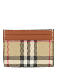 Burberry Womens Sandon Check Card Holder