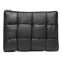 Bottega Veneta Men's Leather Padded Maxi Intrecciato Laptop Case
