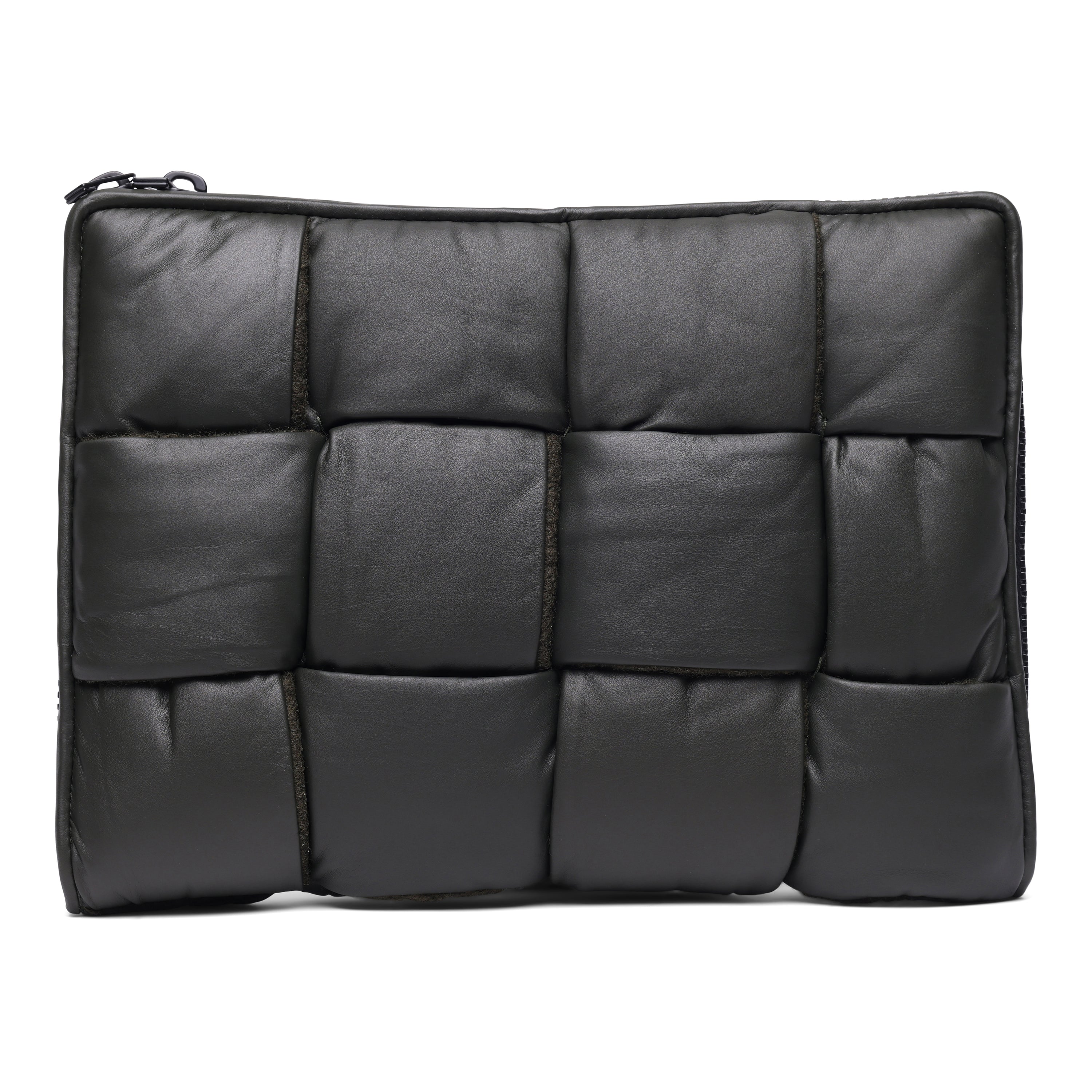 Bottega Veneta Men's Leather Padded Maxi Intrecciato Laptop Case