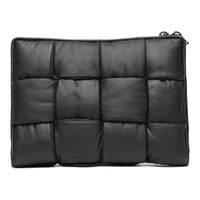 Bottega Veneta Men's Leather Padded Maxi Intrecciato Laptop Case