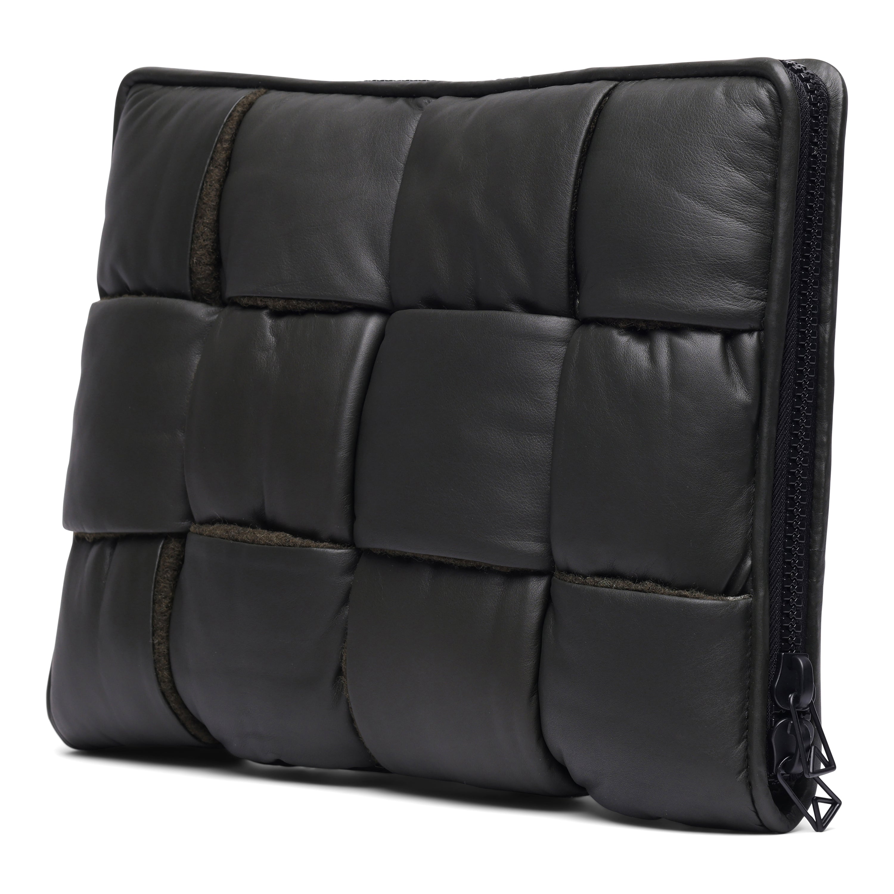 Bottega Veneta Men's Leather Padded Maxi Intrecciato Laptop Case