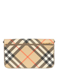 Burberry Burberry Womens LS Large Check Chain Strap Wallet