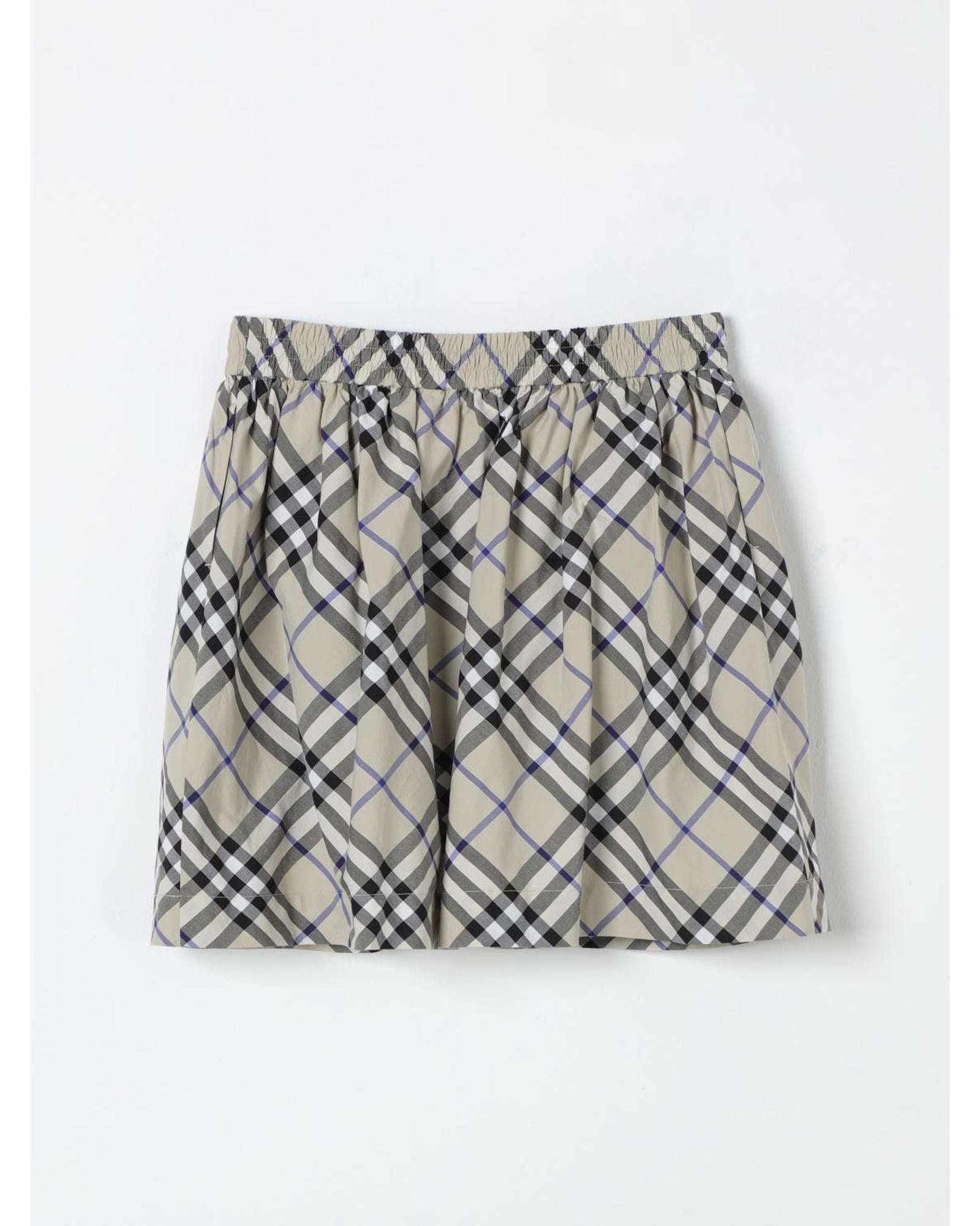 Burberry Check Mini Skirt Kids Green