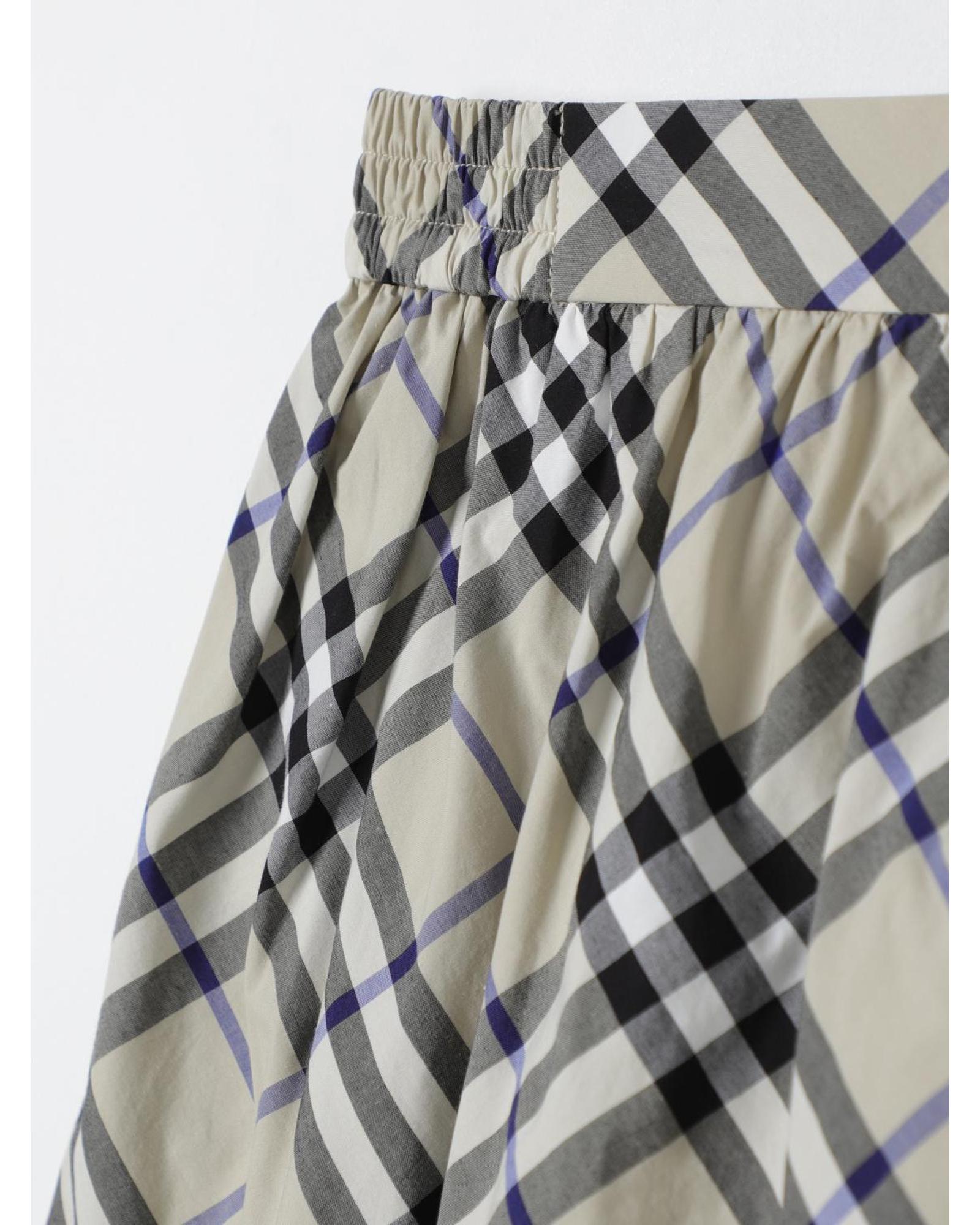 Burberry Check Mini Skirt Kids Green