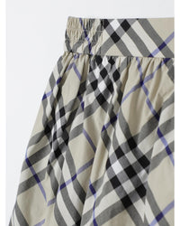 Burberry Check Mini Skirt Kids Green