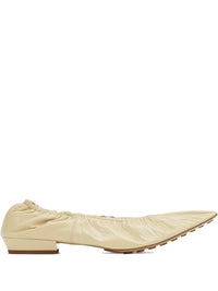 Bottega Veneta Pointed-Toe Leather Flat Pumps