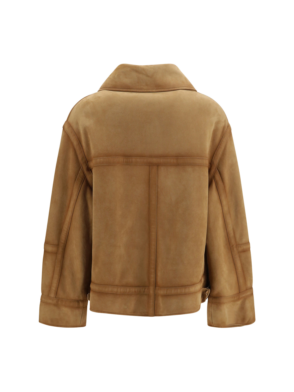 Ermanno Scervino Women Heritage Detail Suede Aviator Bomber Jacket