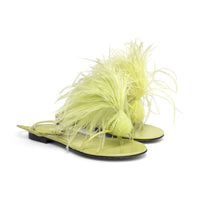 Bottega Veneta Feather-Embellished Sandals