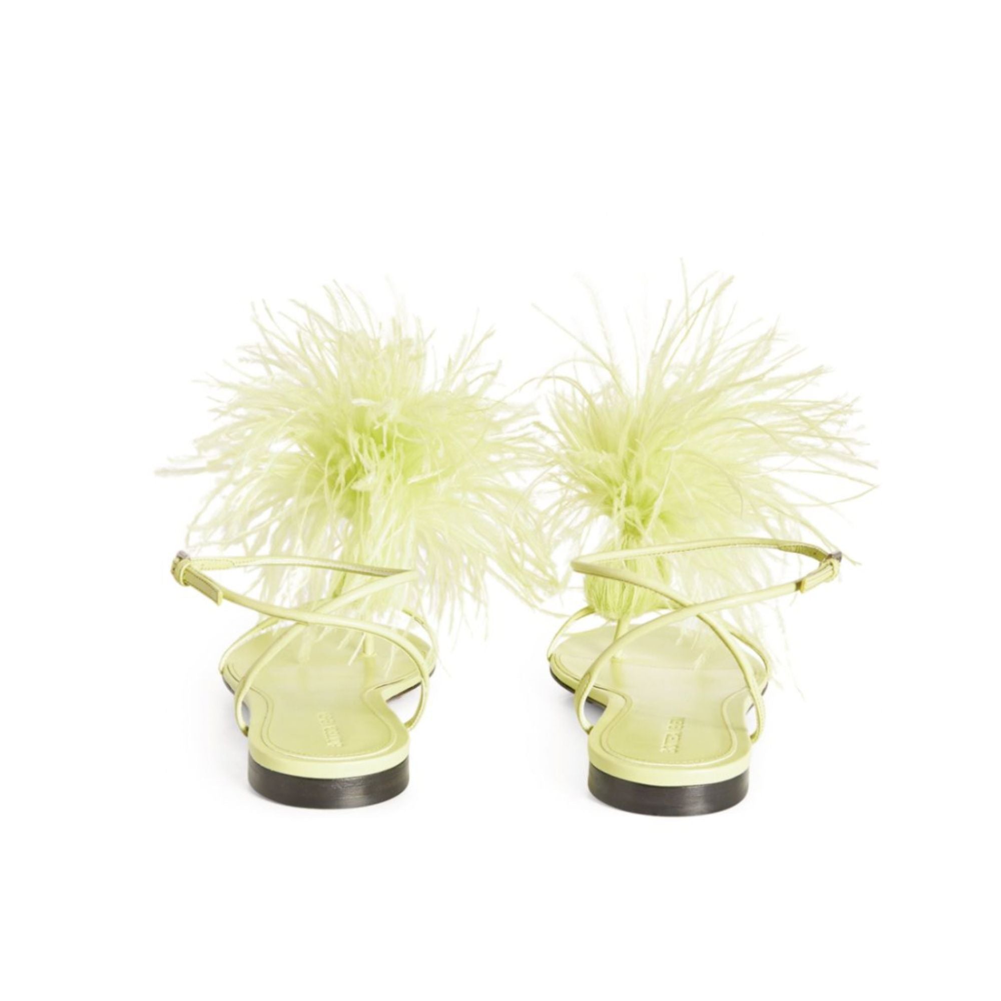 Bottega Veneta Feather-Embellished Sandals