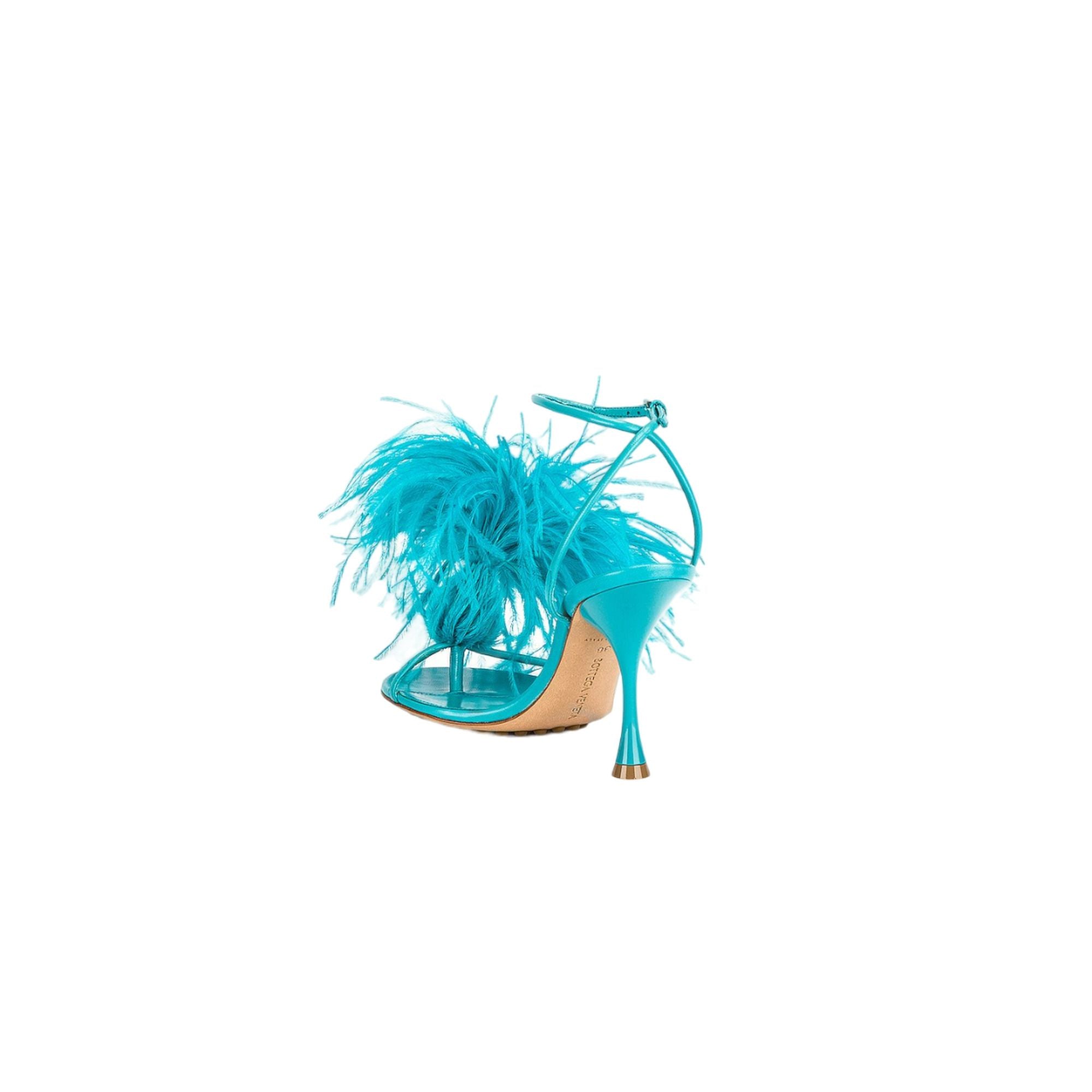 Bottega Veneta 100Mm Dot Feather-Detailed Sandals