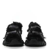 Balenciaga Faux-Fur Track Sandals
