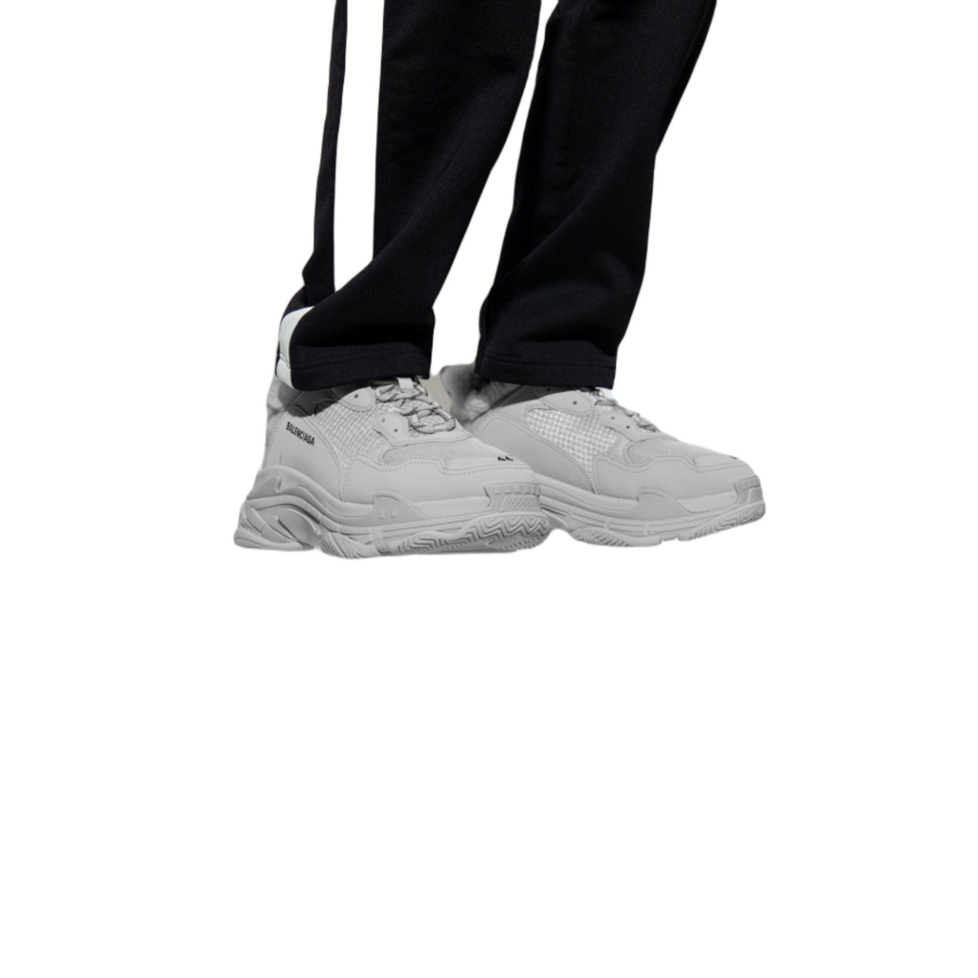 Balenciaga Triple S Fur Sneakers