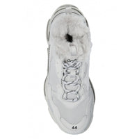 Balenciaga Triple S Fur Sneakers