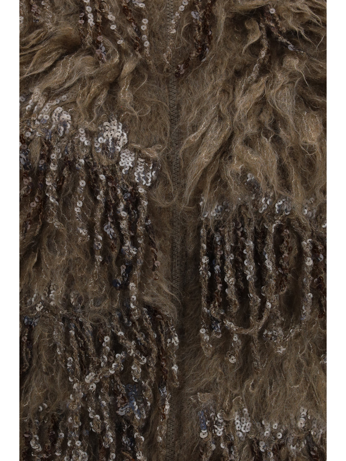 BRUNELLO CUCINELLI Brunello Cucinelli Women Mohair-Blend Sequin Zip Cardigan