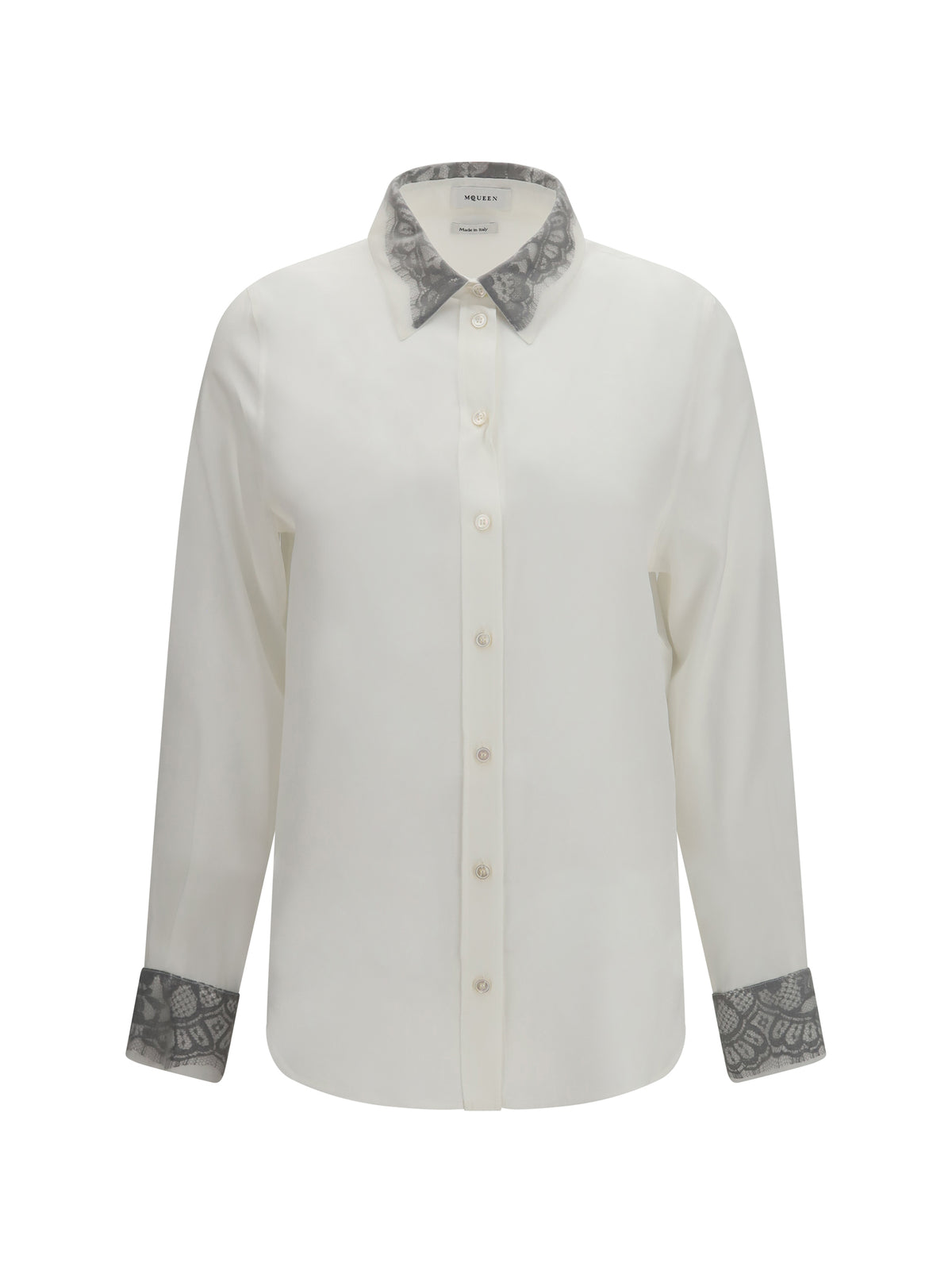 Alexander Mcqueen Women Floral Lace Detail Shirt