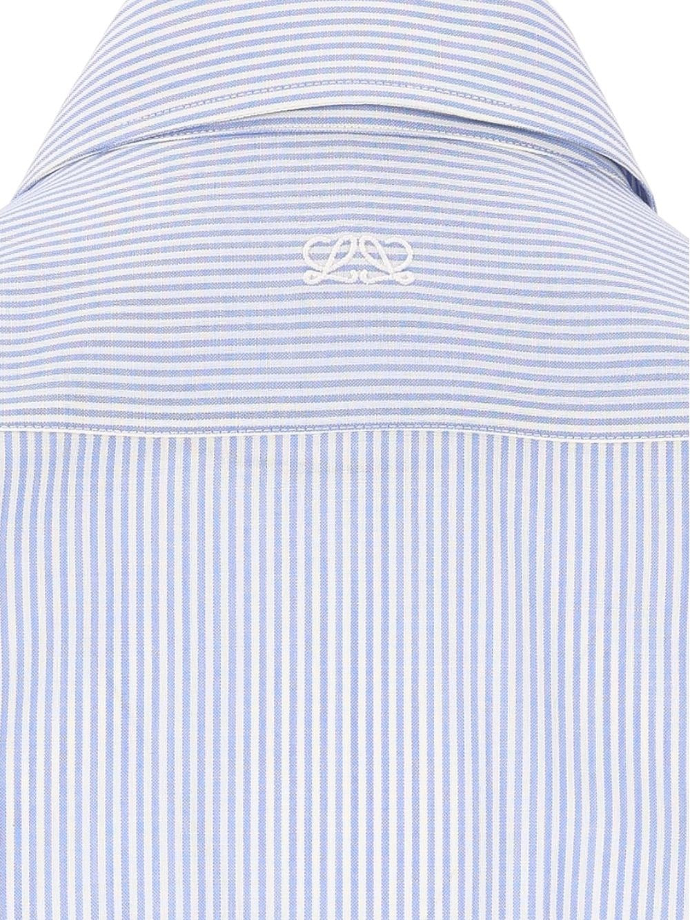 Loewe Women Fluid Wool Striped Shirt