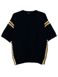 Prada Men Cotton Linen Polo Neck