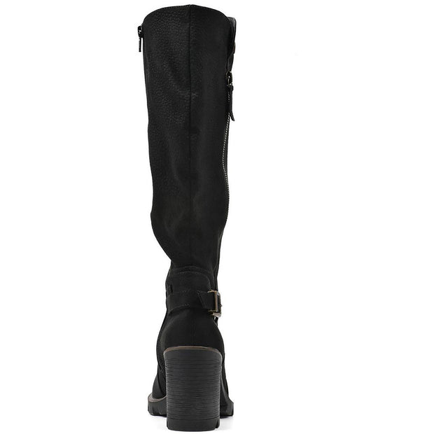 Berlin Womens Zipper Mid-Calf Boots