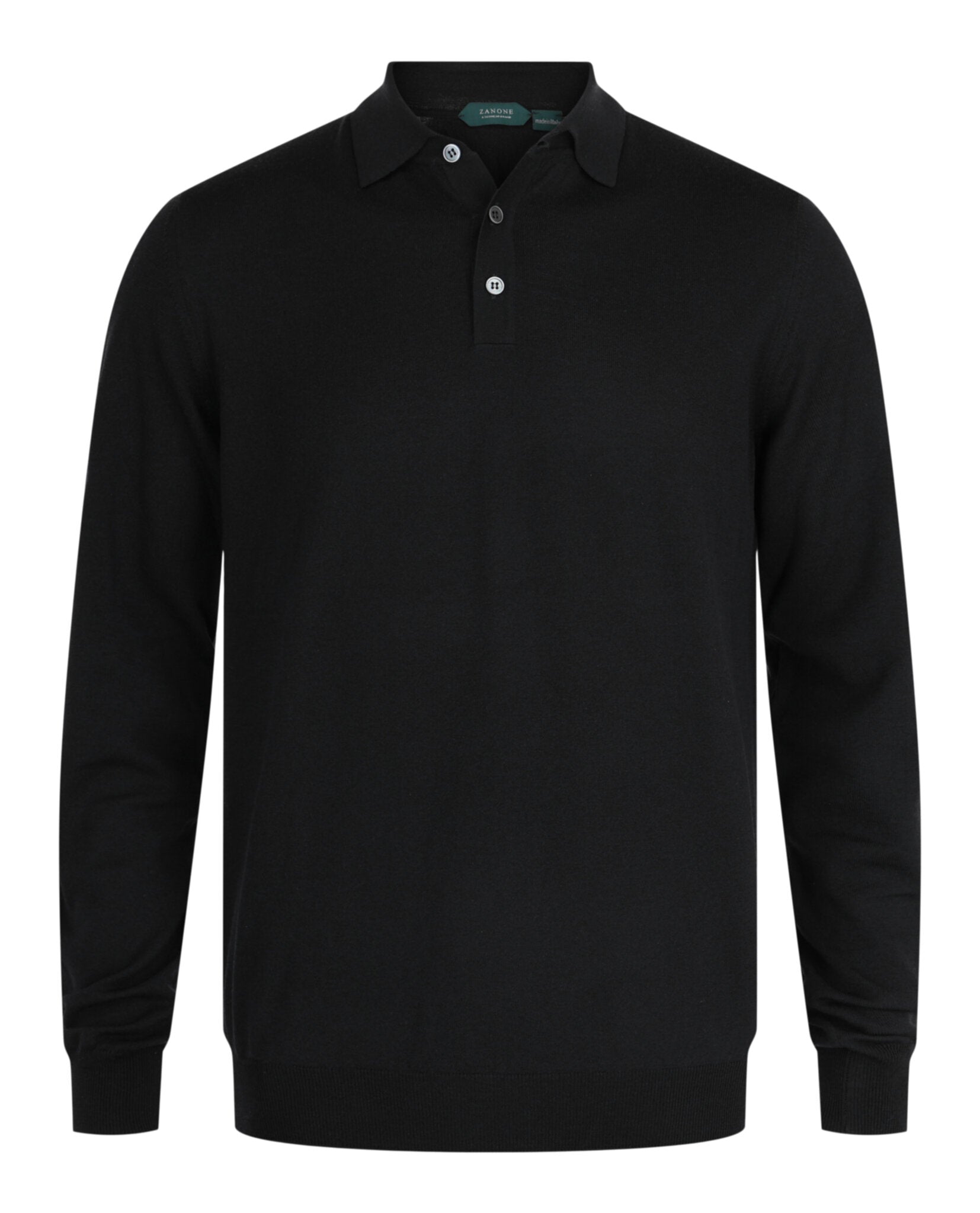 Slowear Mens Zanone Flex Wool Slim-Fit Polo