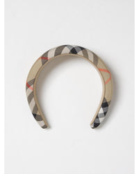 Burberry Check Headband Hair Accessory Kids Beige Hairbands