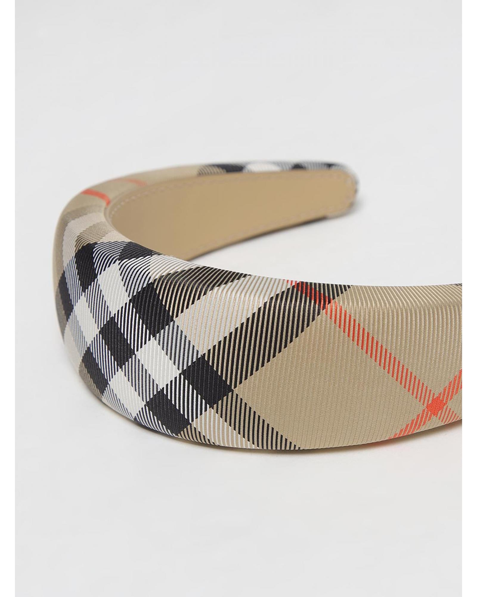 Burberry Check Headband Hair Accessory Kids Beige Hairbands