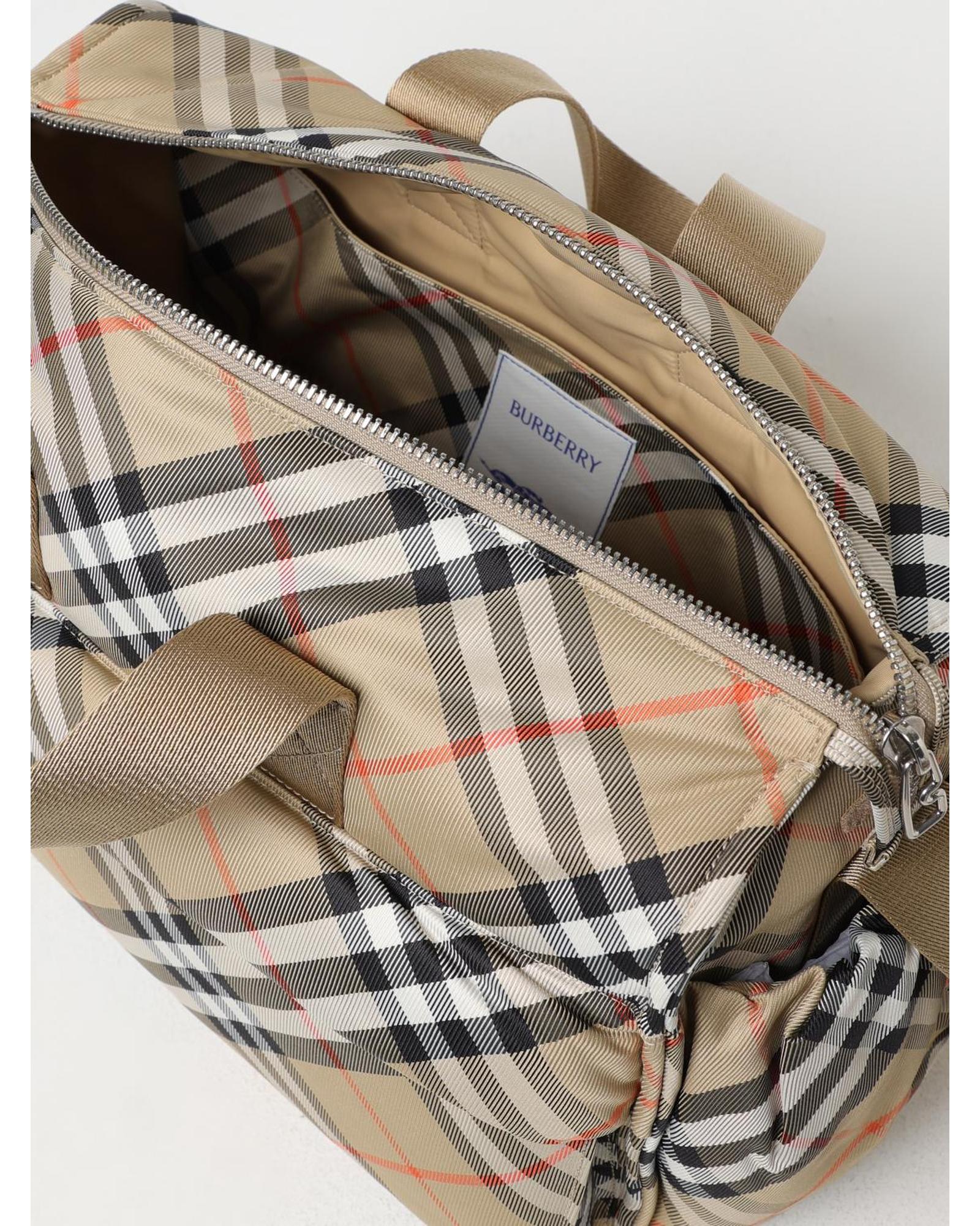 Burberry CheckPattern Diaper Bag Kids Beige Blanket Sets