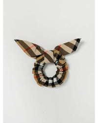 Burberry Plaid Hair Tie Kids Beige Hair Clips